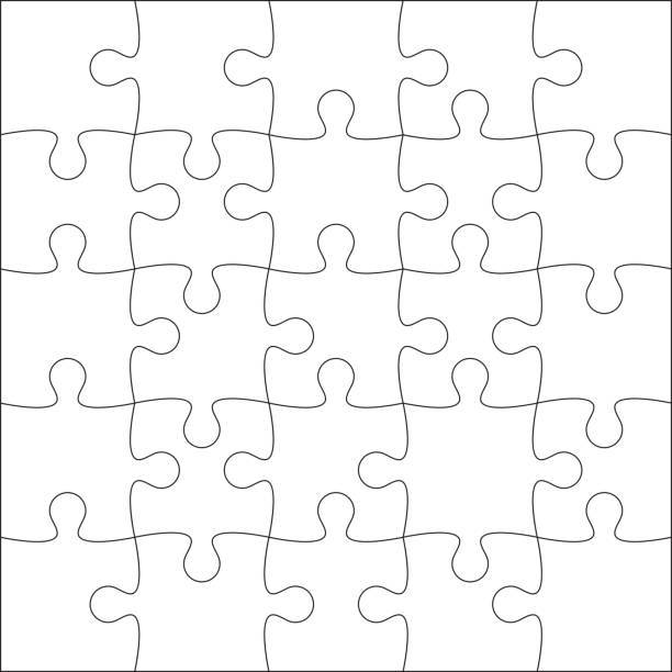 skládačka prázdná. - spolupráce pojem fotky stock ilustrace