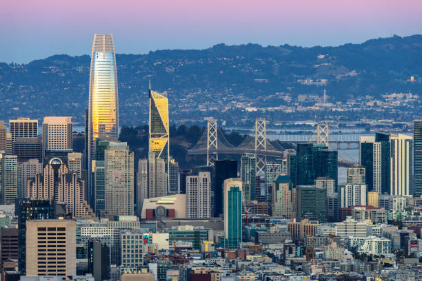 istock San Francisco Skyline Aerial View at sunset 897740694
