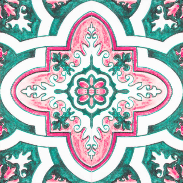 istock Beautiful ceramic tiles patterns handcraft from thailand In the park public. 897765358