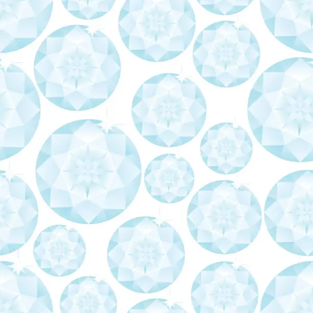 Vector illustration of Gemstone Seamless Pattern. Vector Illustration.