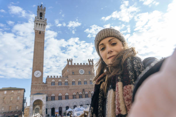 istock Selfie in Siena in winter 897796596