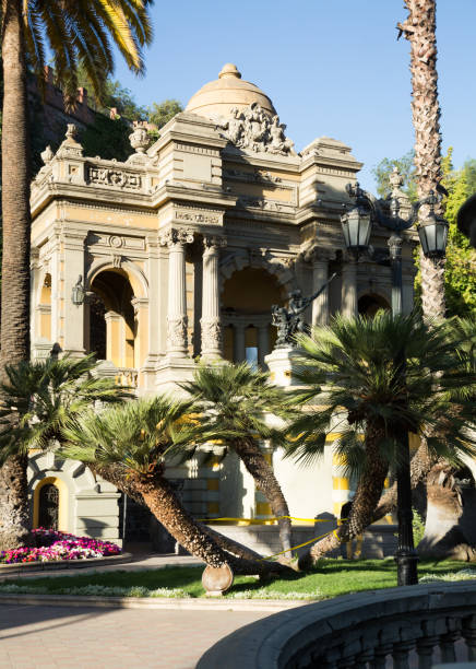istock Santa Lucia Park on hill in Santiago 897806122