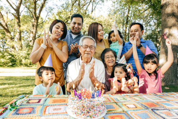 istock Celebrating birthday with family 897806416