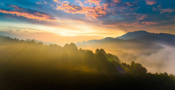 istock Northern Thailand Mountains at Sunrise 897817020