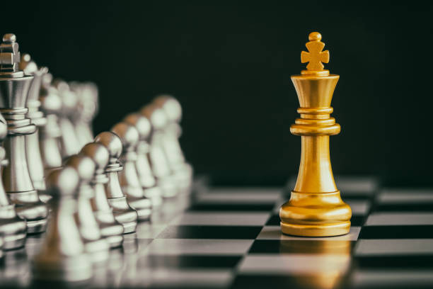 istock Strategy chess battle Intelligence challenge game on chessboard. Success the strategy concept. Chess business leader and success idea. Chess strategy game business competition success play. 897821782