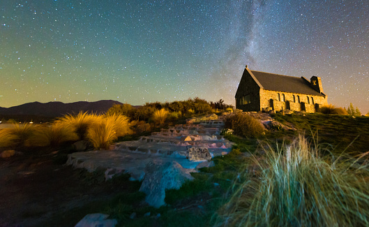 Church of The Good Shepherd and the Milky Way, Lake Tekapo, New Zealand