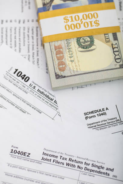 istock Tax Reform IRS 1040 form 897834924