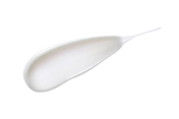 istock Cosmetic cream in abstract shape on background 897850530
