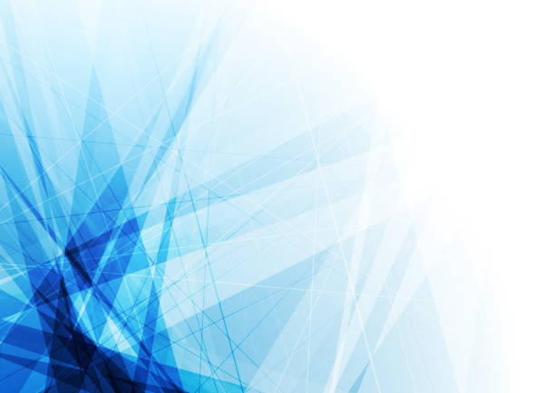 밝은 파란색 도형 기술 배경 - focus on background abstract backgrounds blue stock illustrations