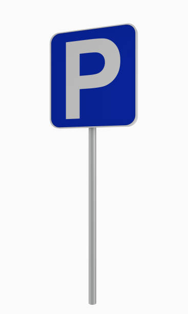 istock German traffic sign: Parking, insulated on white. 897862798