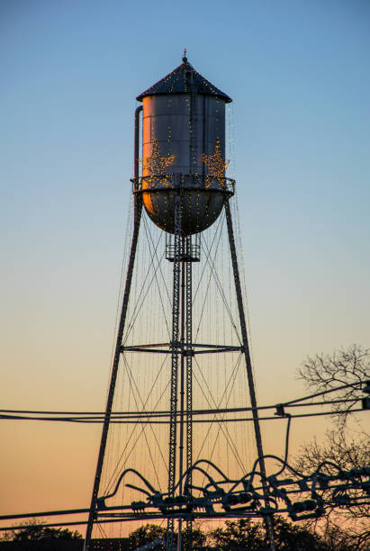 istock Water Tower during Sunset Golden Hour 897865604
