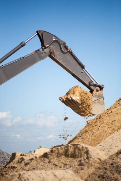 istock Close-up of a construction site excavator 897916142