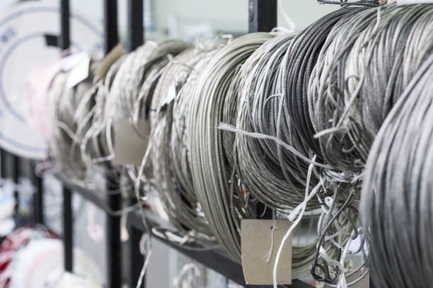 istock Twisted coils of wire and insulated wire 897927618