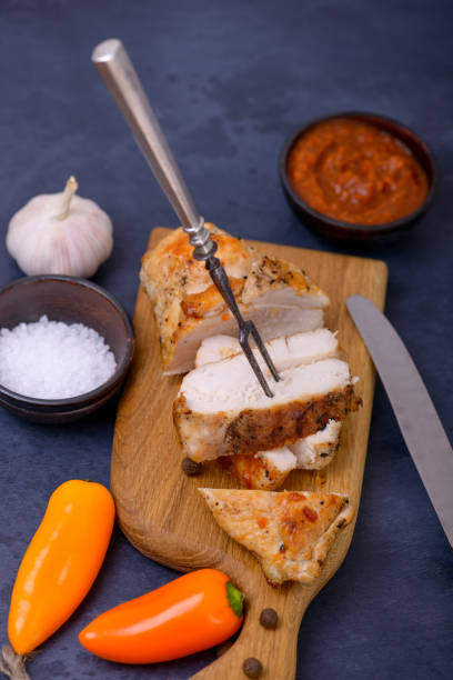istock Healthy dinner chicken and sweet pepper 897934136