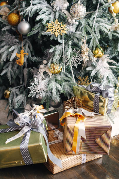 istock Gifts under the Christmas tree 897950836