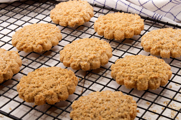 istock typically scottish oatmeal biscuit on a cooling rack 897958276