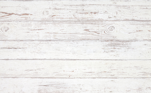 Fondo de Grunge. Textura de madera blanca.  Peladura de pintura en un viejo piso de madera. photo