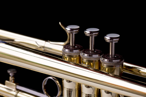 istock Close up image of brass trumpet 897998028