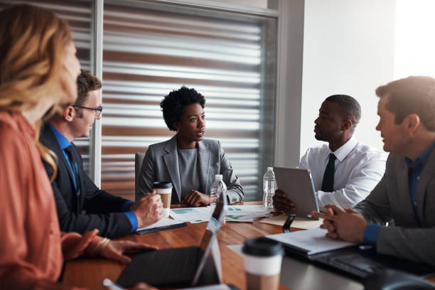 istock They maintain strong focus when it comes down to business 898010314