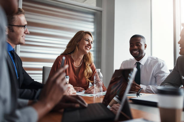 istock She's the leader they all greatly admire 898010322