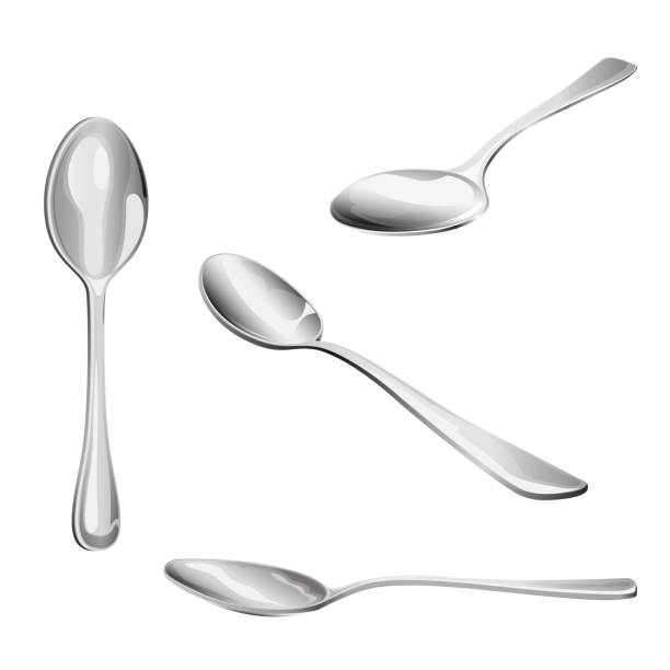 illustrations, cliparts, dessins animés et icônes de ensemble de spoons - spoon