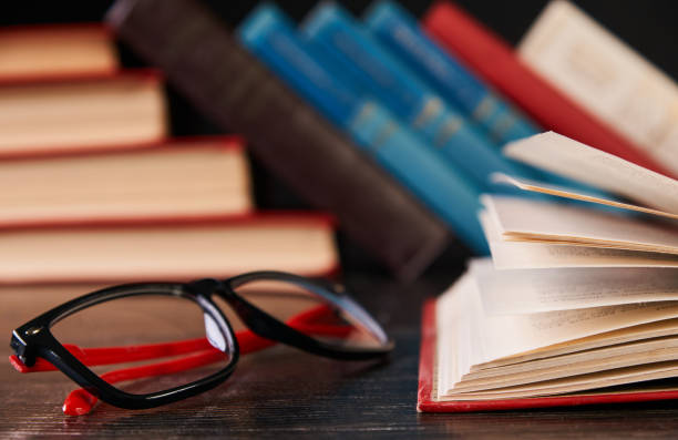 istock Books with books and glasses 898015500