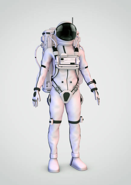 istock Astronaut's full lenght portrait. White Background. 3D illustration 898021384