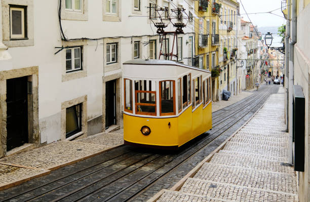 Lisbon Street Car stock photo