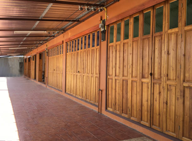 istock big wooden doors made from hard wood in Thailand 898063554