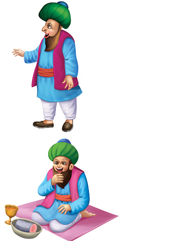 Mulla Nasruddin Story Stock Illustration - Download Image Now - Art, Cartoon,  Clip Art - iStock