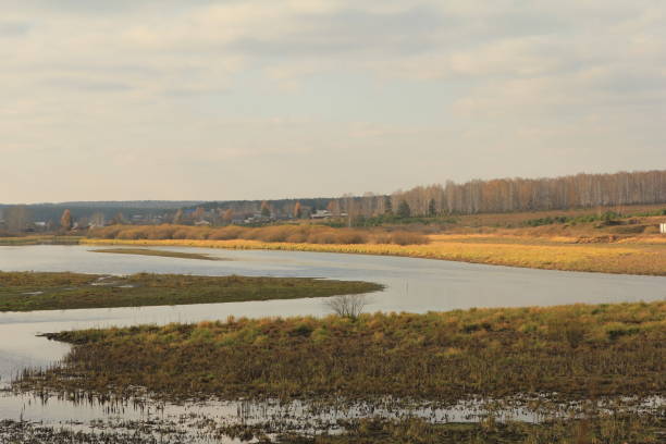 istock Autumn Lake and Hills. Russia, Ural 898070804