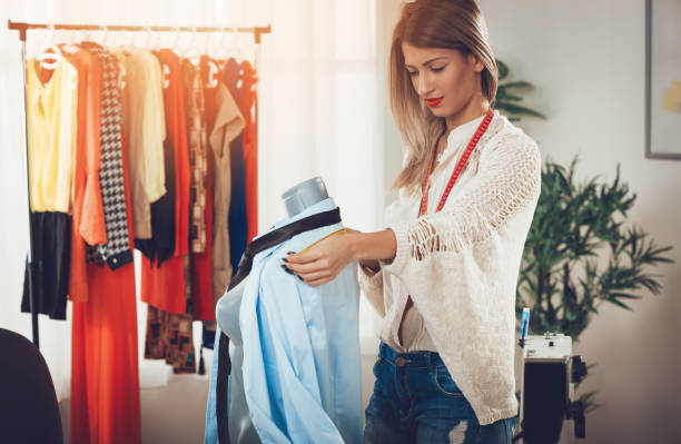 istock Fashion Designer With Mannequin 898085164