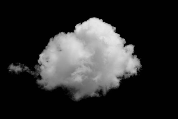 istock Black sky and singles with cloud isolated on black background 898091154