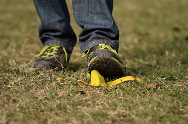 istock Stepping on banana skin 898127514