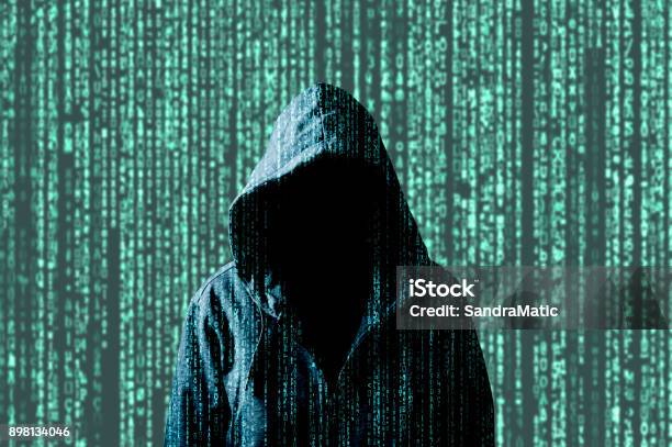 Anonymous Computer Hacker Stock Photo - Download Image Now - Encryption, Adult, Adults Only