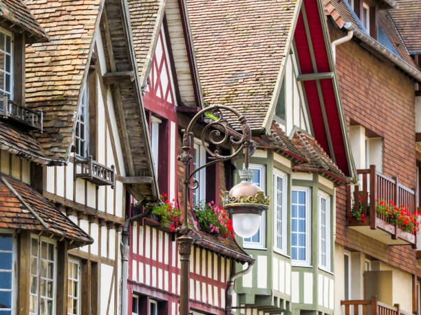 Deauville, Normandy, France. stock photo