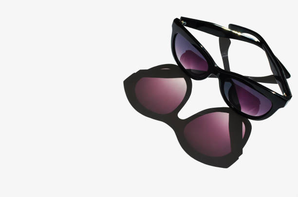 istock Black sunglasses isolated on white background. 898145662