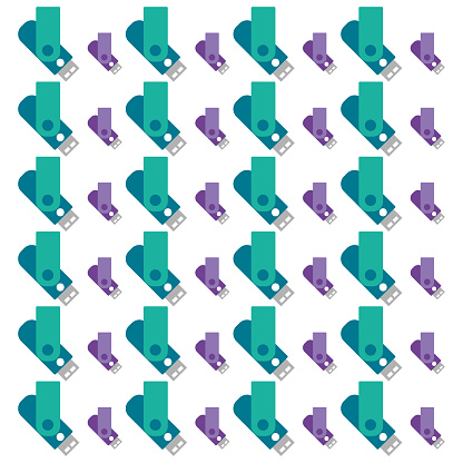 Usb Pattern Pattern Usb Vector Illustration Stock Illustration - Download Image Now ...