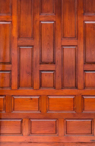 istock Wood wall texture in Thai traditional house. 898152246