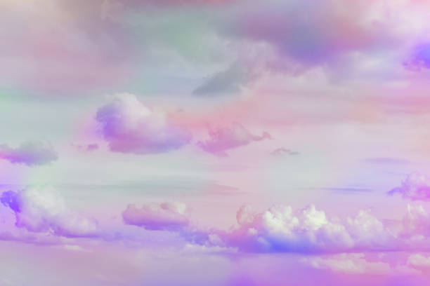 istock Blurred, abstract texture, fluffy colored clouds, for cards, background, and more. 898152558