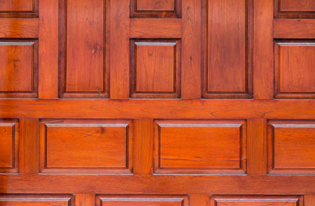 istock Wood wall texture in Thai traditional house. 898164782