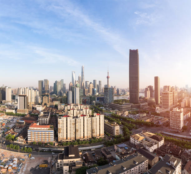 istock Panoramic view of Shanghai skyline and cityscape 898168594