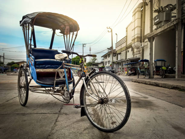 istock Vintage Tricycle Taxi 898169378