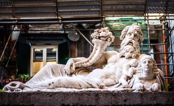 istock the god Nile is a marble sculpture, Naples. Italy 898172346