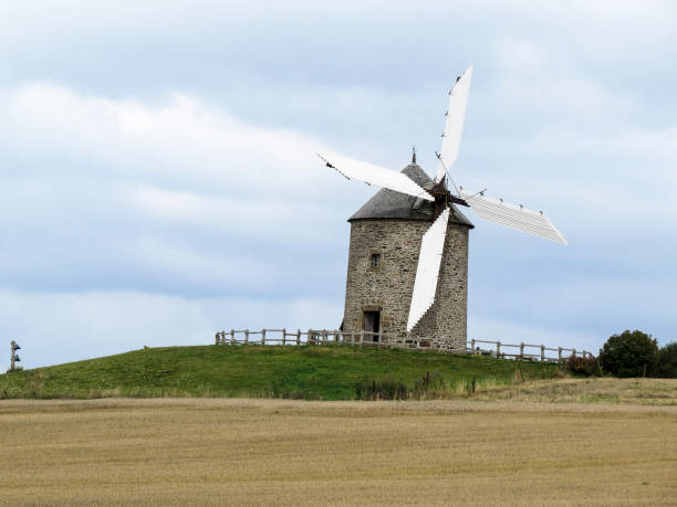 istock Normandy, France. A typical Mill in the field. 898186500
