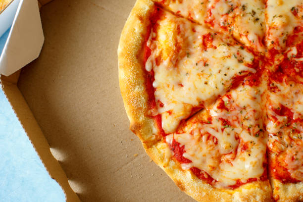 istock View from above. Pizza delivery. Pizza menu. 898191828