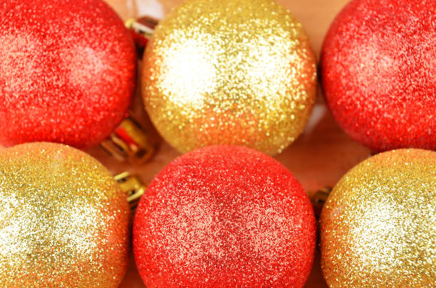 istock Christmas baubles, close up 898197346