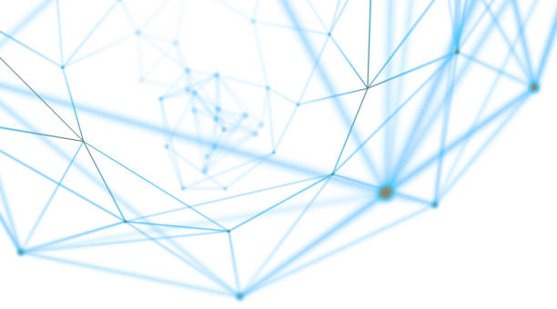 istock Electric plexus modern cold blue futuristic virtual technology background, Telecomunications concept, Network net digitally generated image. 898207544