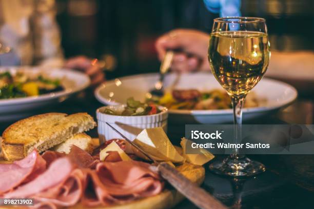 Cold Cuts And Wine Stock Photo - Download Image Now - Restaurant, Italy, Italian Culture