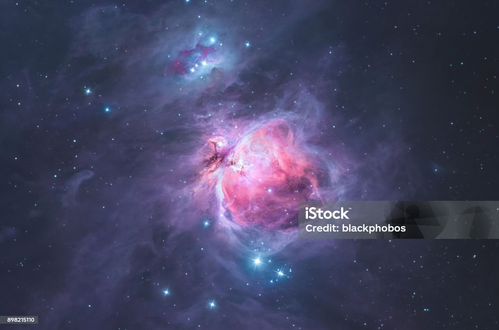 La nébuleuse d’Orion grande dans la constellation d’Orion / le chasseur - Photo de Espace cosmique libre de droits